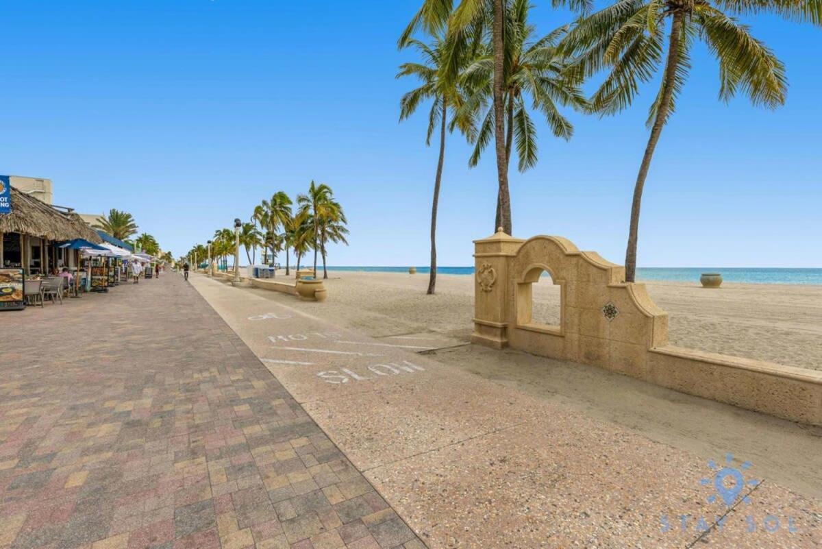 Hollywood Beach Broad - Walk - Gym - Amazing Pool Eksteriør billede